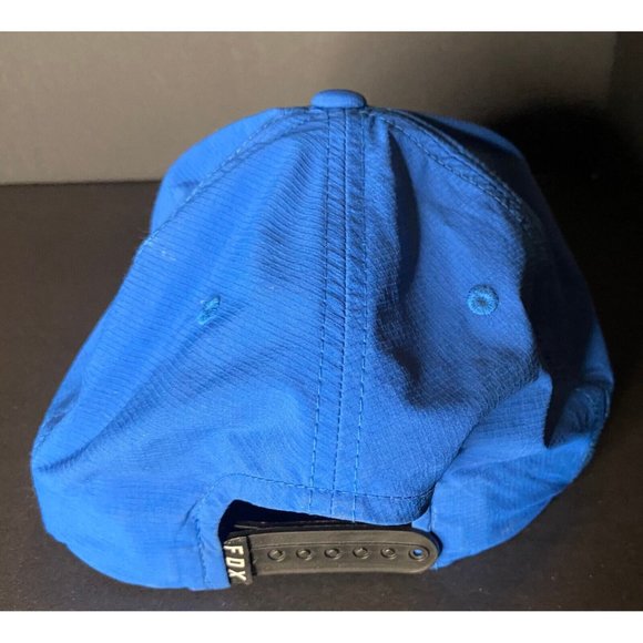 Fox Racing Adjustable Blue Snapback Yupoong SAMPLE Not For Resale Hat Cap TruDri - Picture 4 of 6